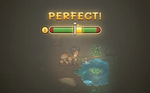 ทุ่นจมแล้วแถบเข็มขึ้นเหนือหัว กดตอนเข็มอยู่ในช่องทอง = PERFECT!